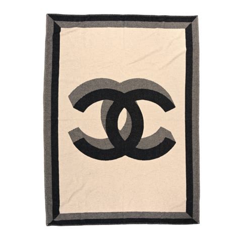 chanel cc throw blanket.